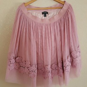 NWOT Mauve/Pink Tulle Skirt Forever 21 Size 1x